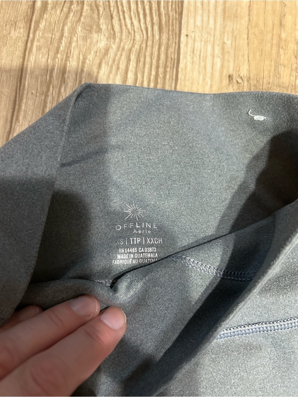 Women's High-Waist Performance Leggings - Charcoal Gray - Picture 2 of 3